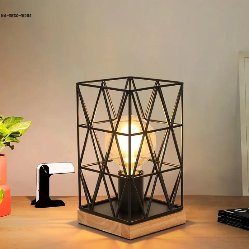 lampe-a-poser-industrielle-filaire
