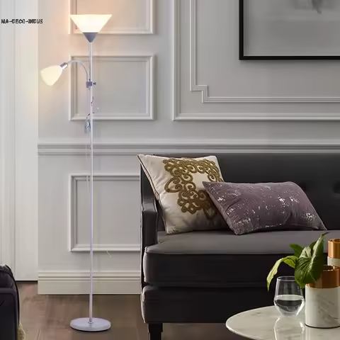 Lampe Industrielle Sur Pied Double Projecteur